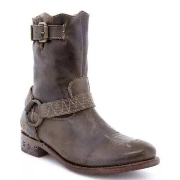 Bed Stu Shoes - NWT Bed Stu Yellowstone Leather Moto Booties | 7.5